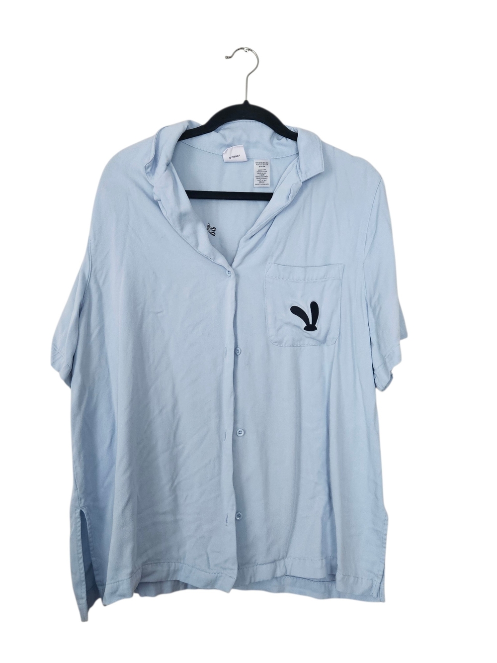 Disney 100 Year Anniversary Button Down The Lucky Rabbit Shirt Size XL